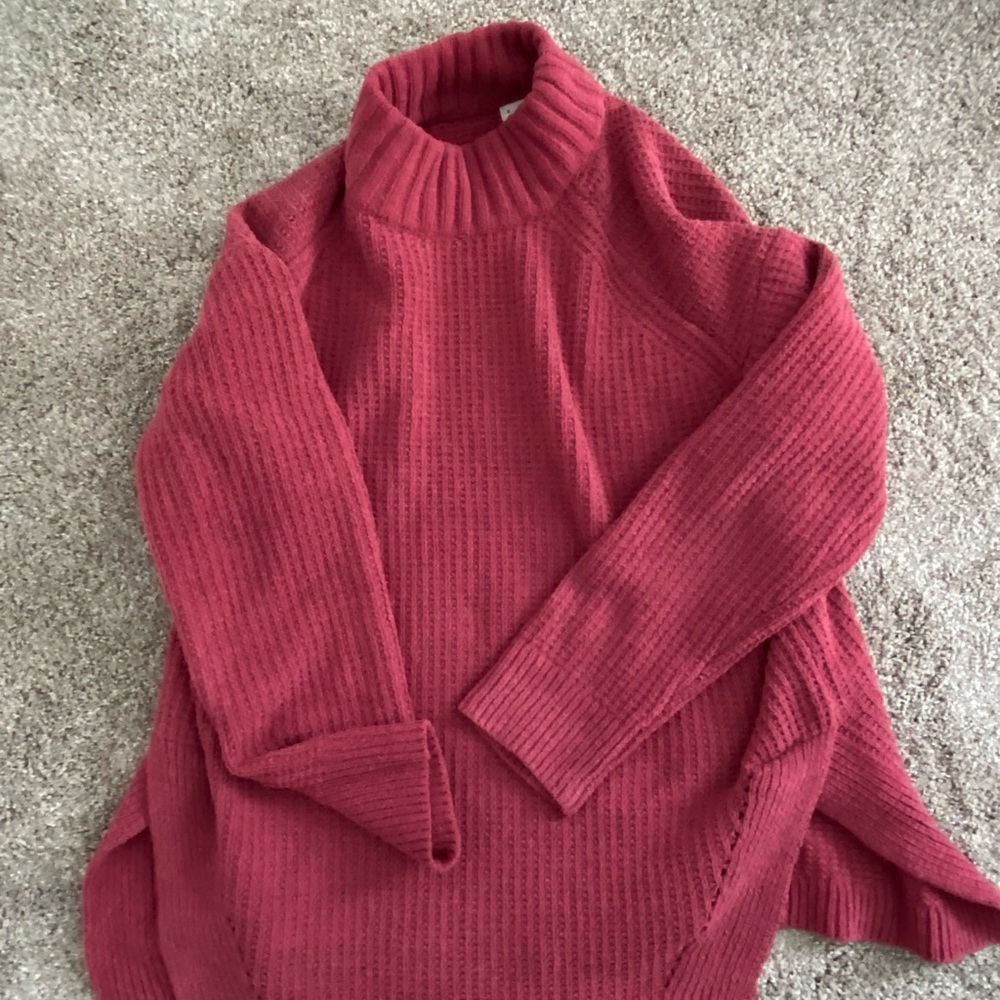 Warm turtleneck sweater